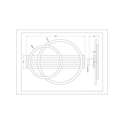 Zuma Line - LED stropné svietidlo LED/40W/230V