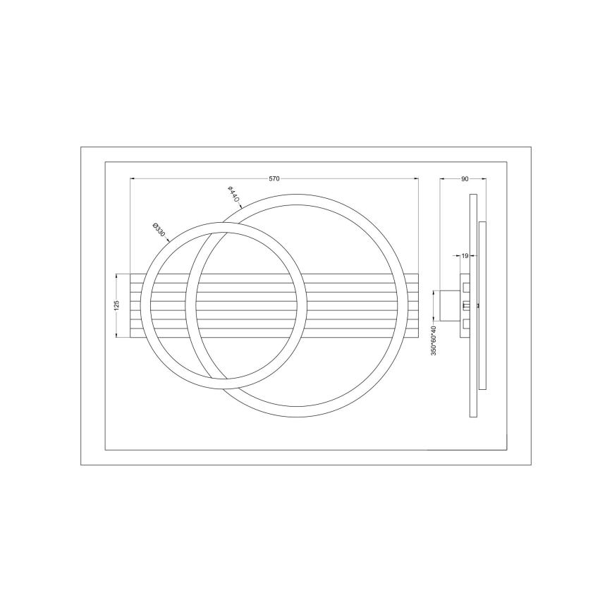 Zuma Line - LED stropné svietidlo LED/40W/230V