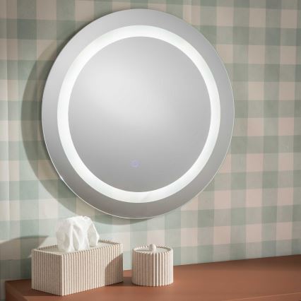 Zuma Line - LED kúpeľňové nástenné zrkadlo s podsvietením LED/36W/230V 3000/4000/6000K pr. 60 cm IP44