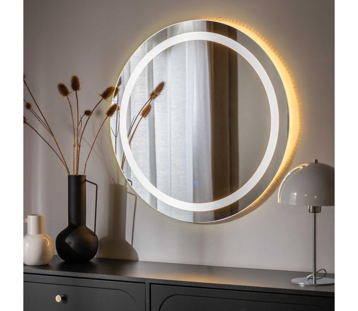 Zuma Line D2338-80-LED stmievateľné kúpeľňové zrkadlo 36W/230V 3000/4000/6000K priemer 80 cm IP44 D2338-80