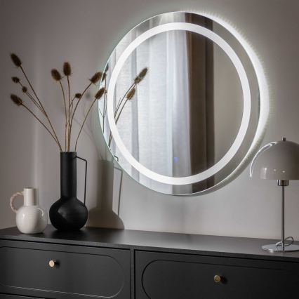 Zuma Line - LED kúpeľňové nástenné zrkadlo s LED podsvietením/36W/230V 3000/4000/6000K pr. 80 cm IP44