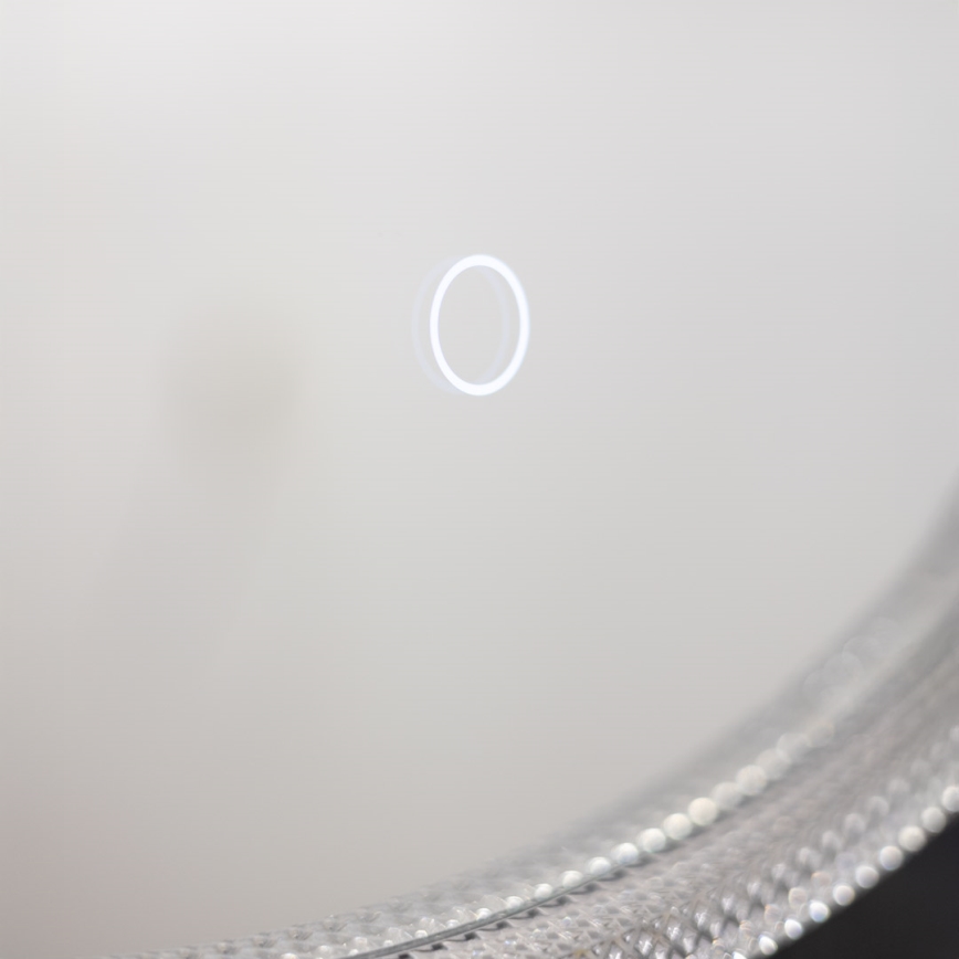 Zuma Line - LED Kúpeľňové nástenné zrkadlo s podsvietením LED/24W/230V 3000/4000/6000K pr. 60 cm IP44 číra/zlatá