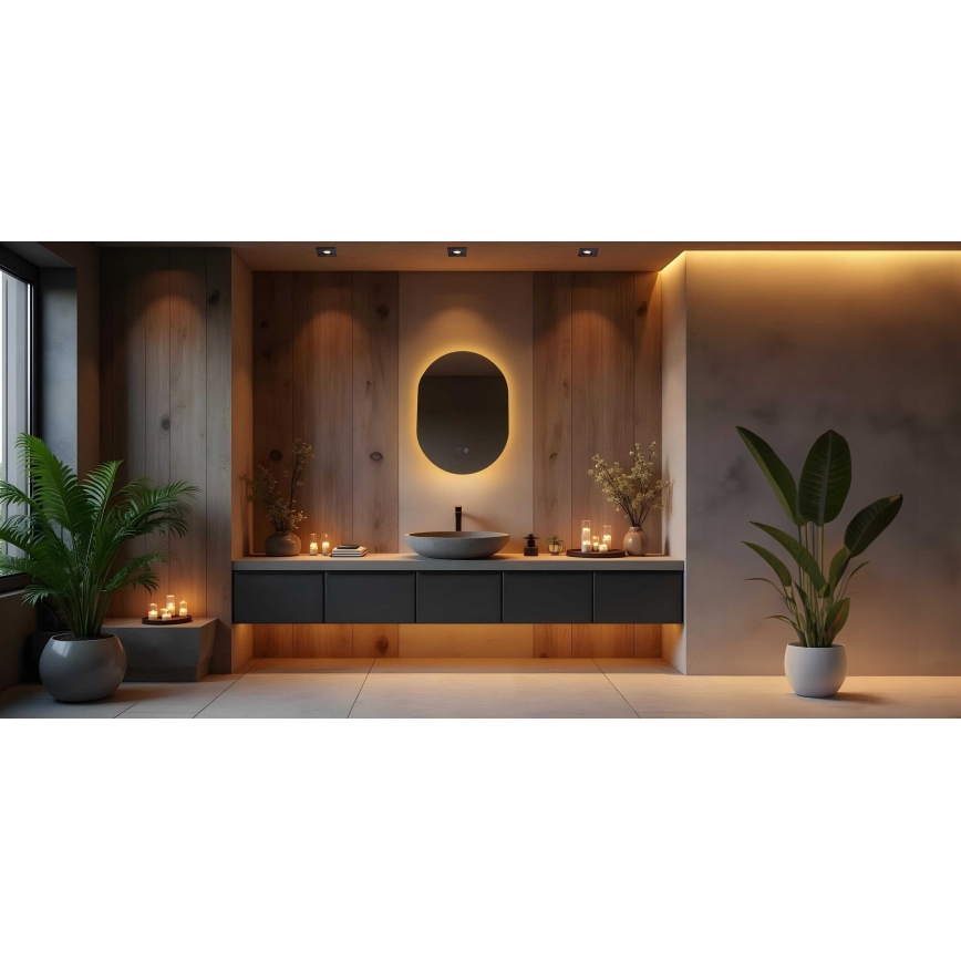 Zuma Line - LED Kúpeľňové vyhrievané nástenné zrkadlo s podsvietením LED/24W/230V 3000/4000/6000K 70x50 cm IP44