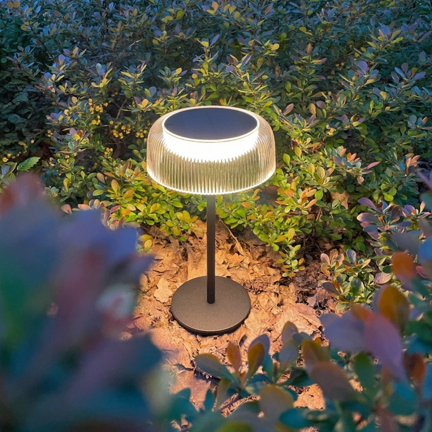 Zuma Line - LED Stmievateľná solárna nabíjacia stolná lampa LED/2,5W/2000 mAh IP44 čierna