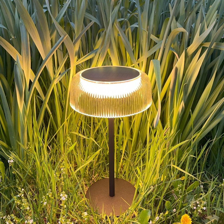Zuma Line - LED Stmievateľná solárna nabíjacia stolná lampa LED/2,5W/2000 mAh IP44 čierna