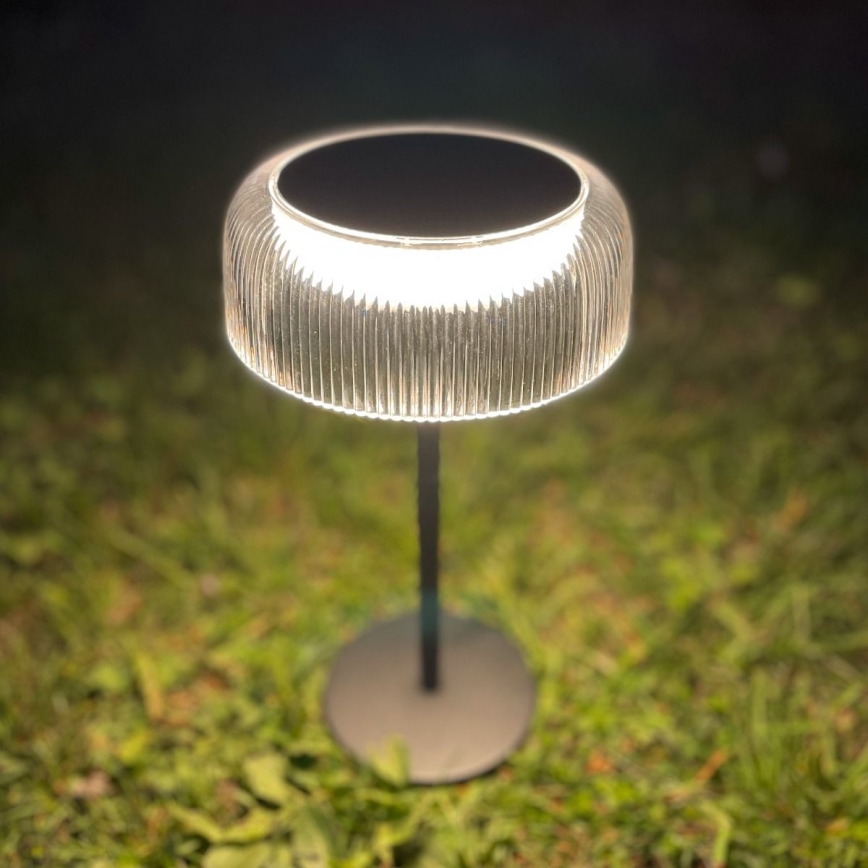 Zuma Line - LED Stmievateľná solárna nabíjacia stolná lampa LED/2,5W/2000 mAh IP44 čierna
