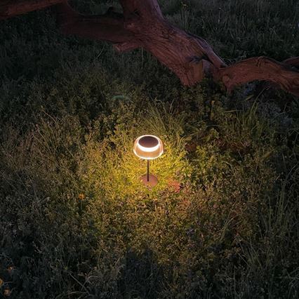 Zuma Line - LED Stmievateľná solárna nabíjacia stolná lampa LED/2,5W/2000 mAh IP44 čierna
