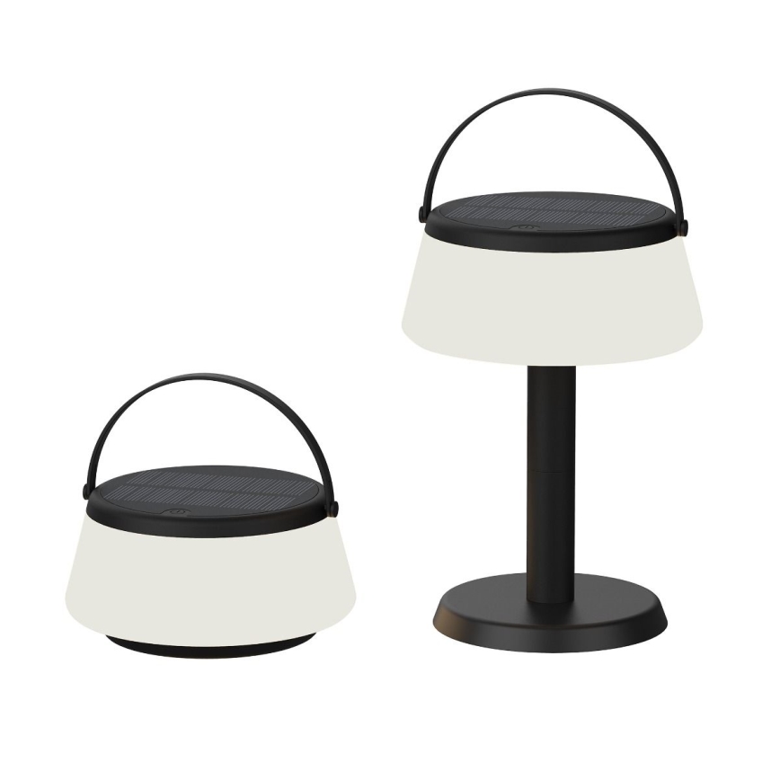 Zuma Line - LED Stmievateľná solárna nabíjacia stolná lampa LED/2,2W/2000 mAh IP44 čierna