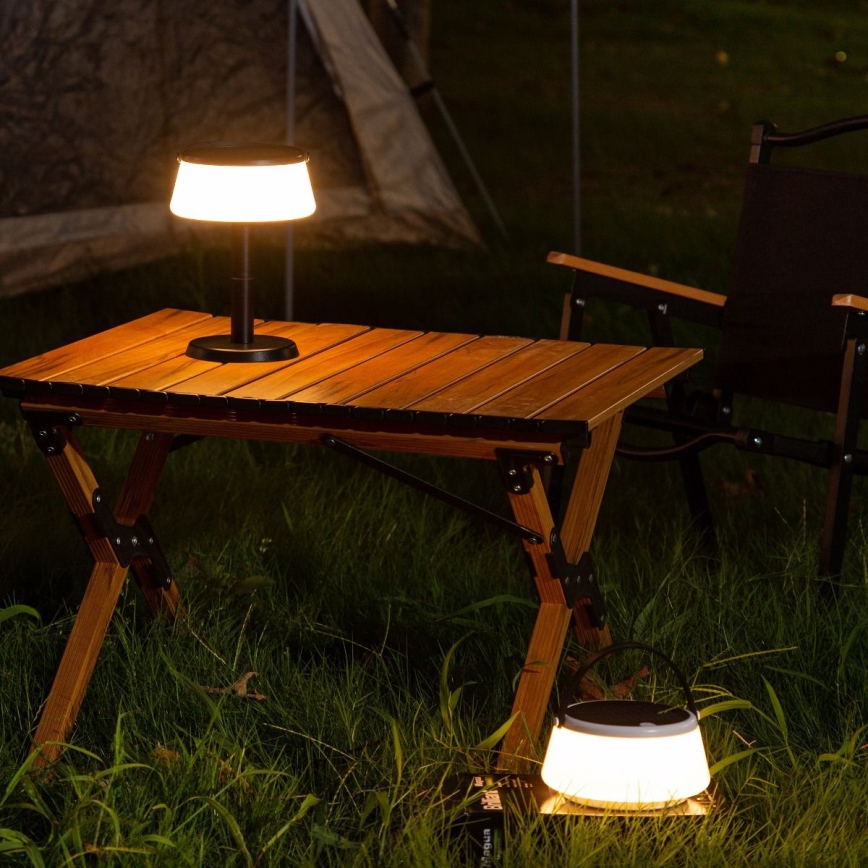 Zuma Line - LED Stmievateľná solárna nabíjacia stolná lampa LED/2,2W/2000 mAh IP44 čierna