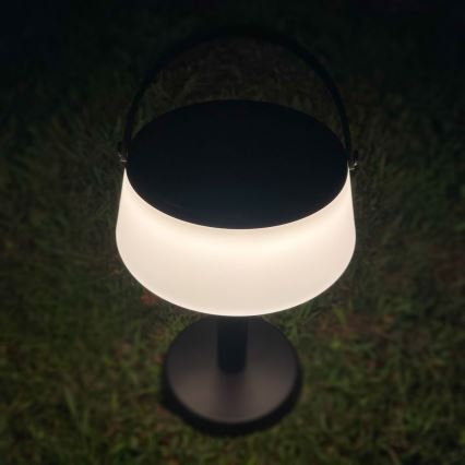 Zuma Line - LED Stmievateľná solárna nabíjacia stolná lampa LED/2,2W/2000 mAh IP44 čierna