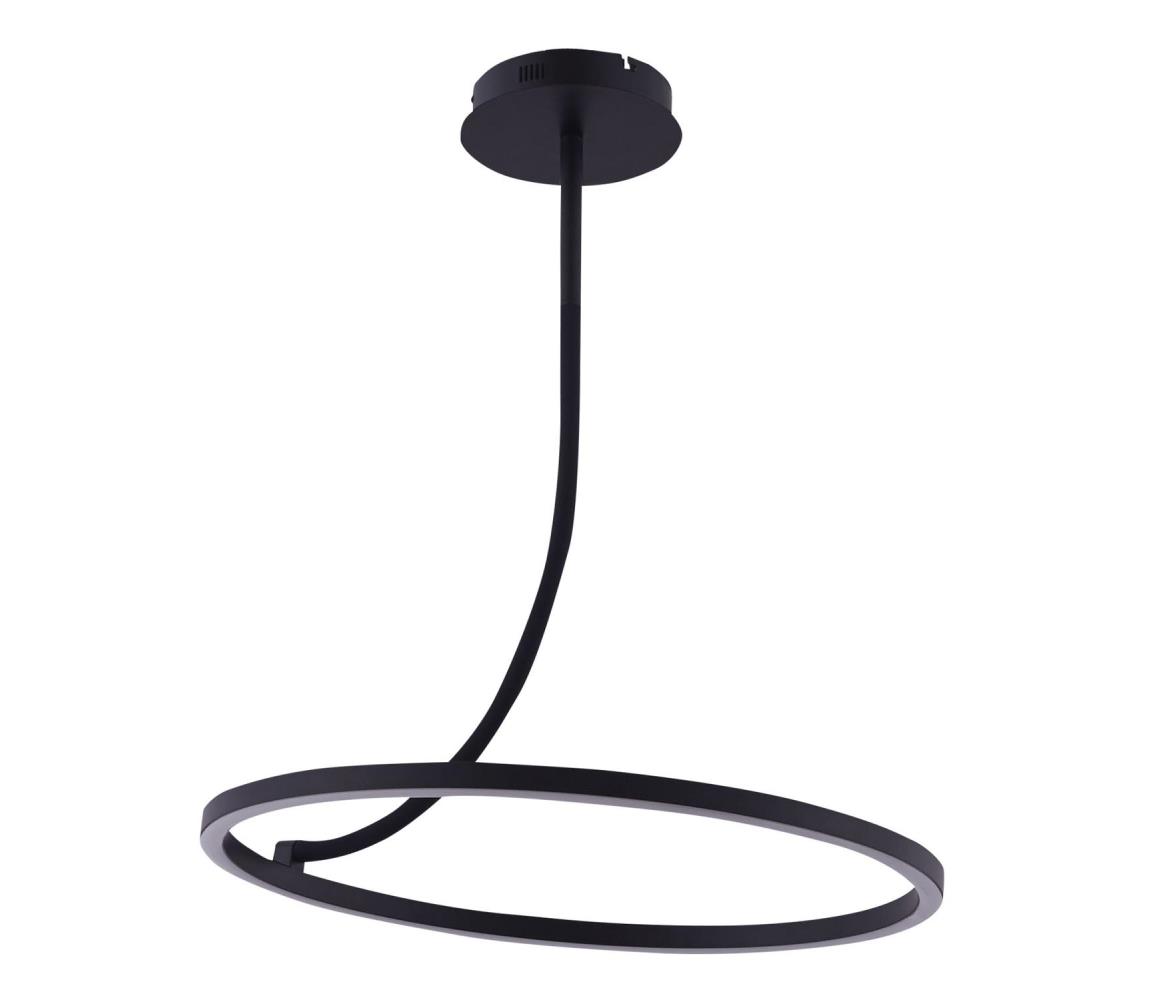 Zuma Line Zuma Line E82907-01 - LED Luster na tyči CORIT LED/30W/230V čierna