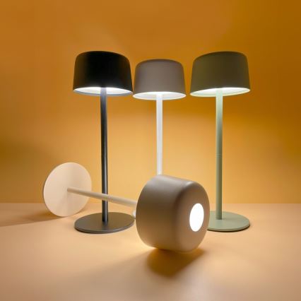 Zuma Line - LED Stmievateľná nabíjacia stolná lampa LED/2W/1200 mAh IP44 biela