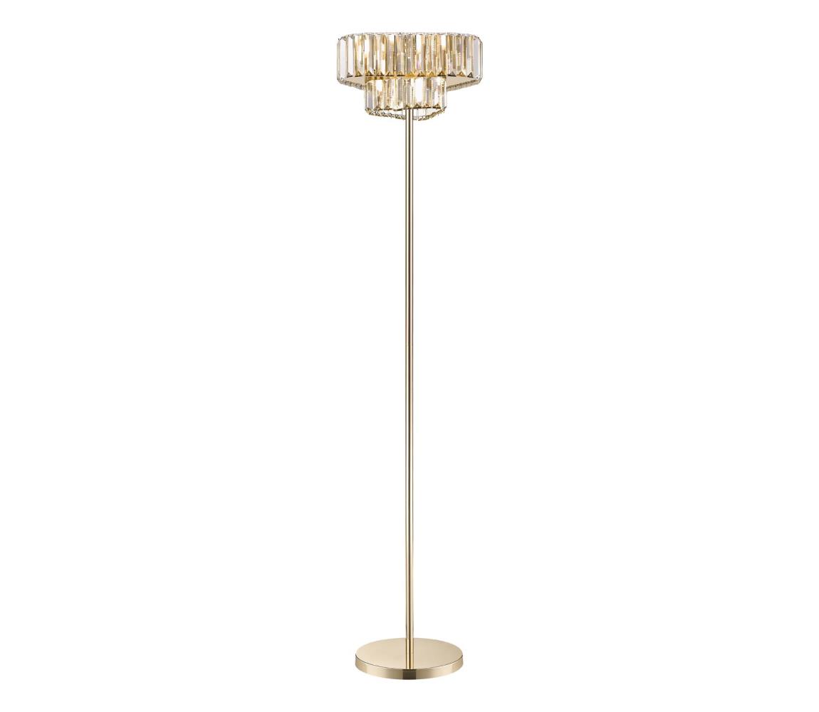 Zuma Line F0496-03G-F7AC - Stojacia lampa HELIOS 3xG9/33W/230V zlatá F0496-03G-F7AC