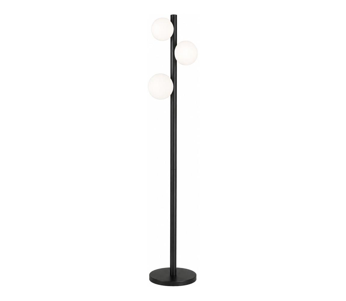 Zuma Line F0574-03N-P7AA - Stojacia lampa FORES 3xG9/33W/230V čierna F0574-03N-P7AA