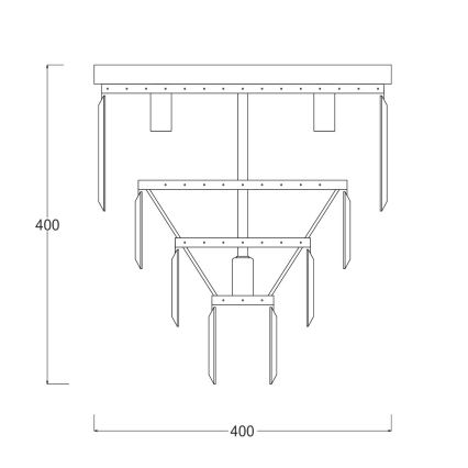 Zuma Line - Krištáľové stropné svietidlo 5xE14/40W/230V chróm