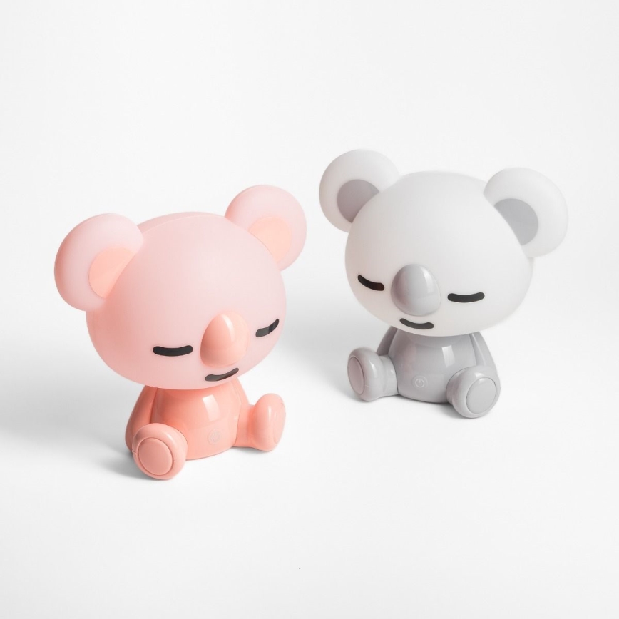 Zuma Line - LED Stmievateľná detská dotyková stolná lampa LED/3W/230V koala šedá
