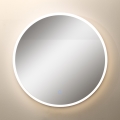 Zuma Line - LED Kúpeľňové nástenné zrkadlo s podsvietením LED/24W/230V 3000/4000/6000K pr. 60 cm IP44 biela/zlatá