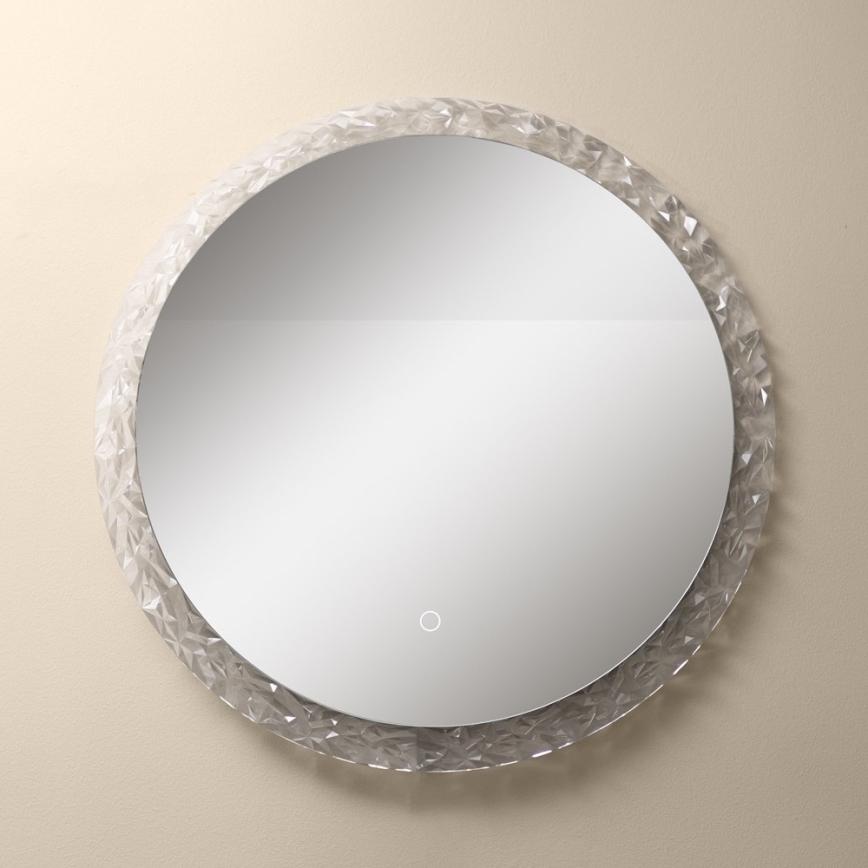 Zuma Line - LED Kúpeľňové nástenné zrkadlo s podsvietením LED/24W/230V 3000/4000/6000K pr. 60 cm IP44 lesklý chróm