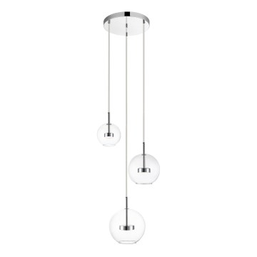 Zuma Line - LED Luster na lanku 3xLED/5W/230V lesklý chróm