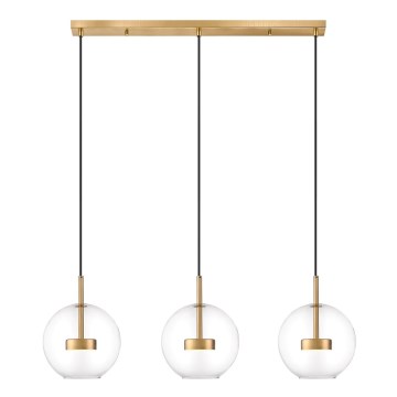 Zuma Line - LED Luster na lanku 3xLED/5W/230V zlatá