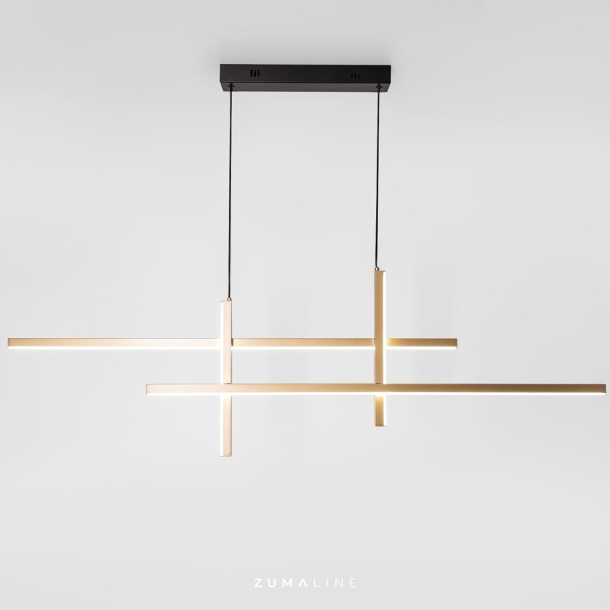 Zuma Line - LED Luster na lanku LED/42W/230V 3000/4000/6000K zlatá