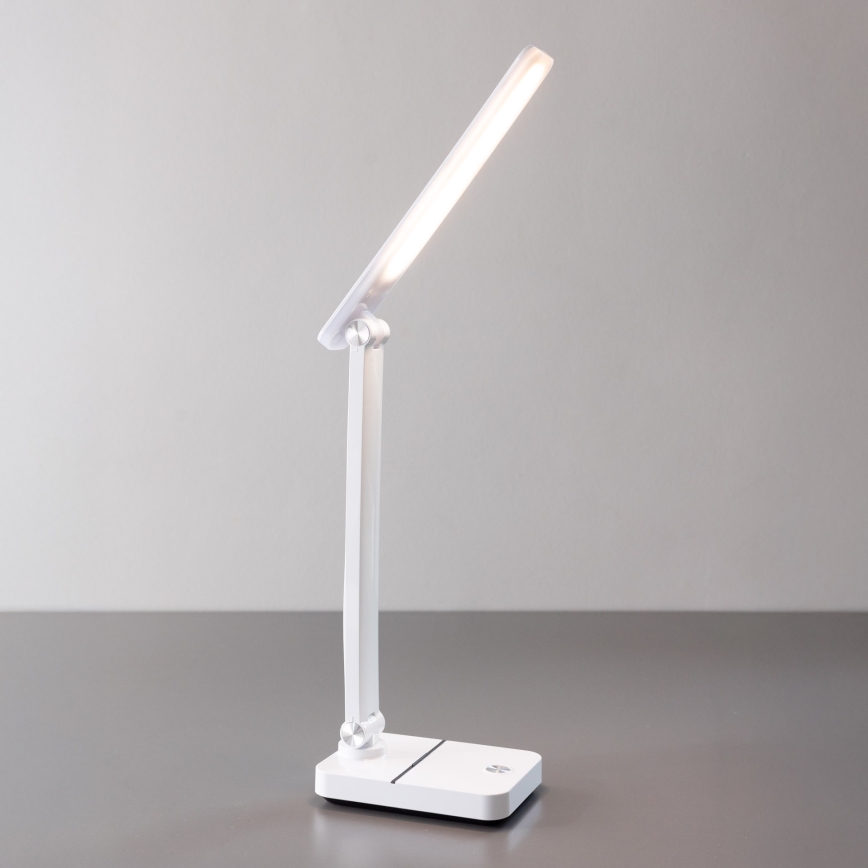 Zuma Line - LED Nabíjacia stolná lampa LED/8W/1200 mAh 3000/4500/6000K CRI 90 biela