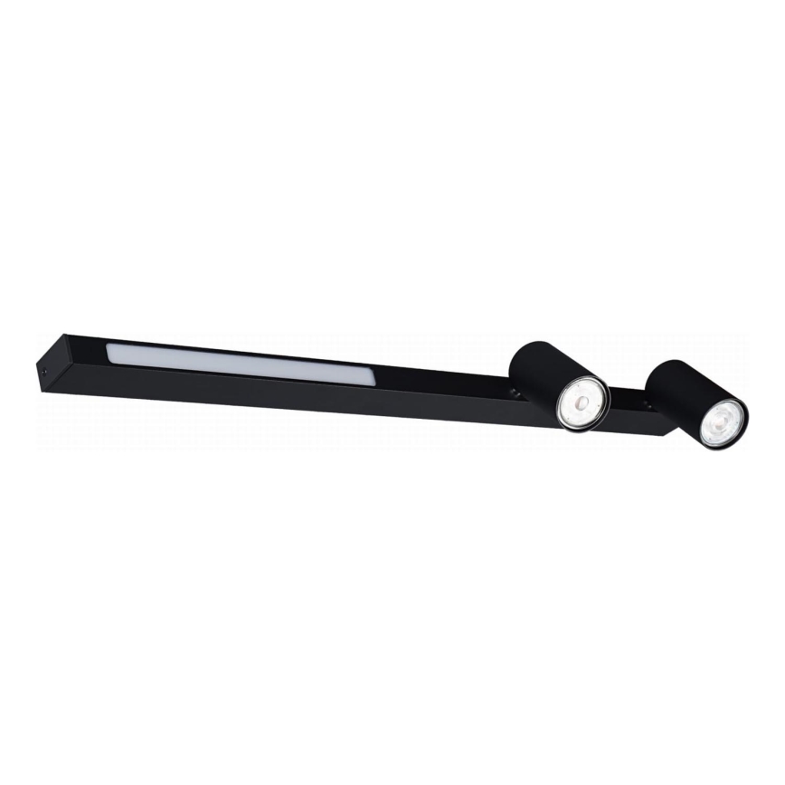 Zuma Line - LED Nástenné bodové svietidlo 2xGU10/5W/230V + LED/8W čierna