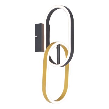 Zuma Line - LED nástenné svietidlo 2xLED/12W/230V čierna/zlatá