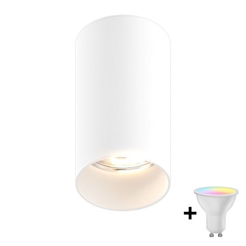 Zuma Line - LED RGBW stmievateľné bodové svietidlo 1xGU10/4,8W/230V biele + diaľkové ovládanie
