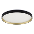 Zuma Line - LED RGBW Stmievateľné kúpeľňové stropné svietidlo LED/32W/230V + LED/8W 3000-6000K IP44 čierna/zlatá + diaľkové ovládanie