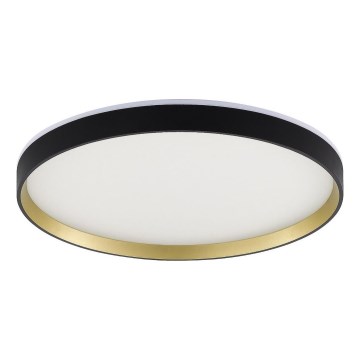 Zuma Line - LED RGBW Stmievateľné stropné svietidlo LED/32W/230V + LED/8W 3000-6000K čierna/zlatá + diaľkové ovládanie