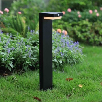 Zuma Line - LED Solárna lampa so senzorom pohybu a súmraku LED/4,5W/2000 mAh IP44 čierna