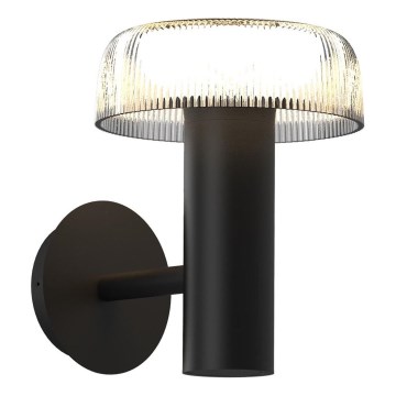Zuma Line - LED Solárna nástenná lampa LED/2,5W/2000 mAh IP44 čierna
