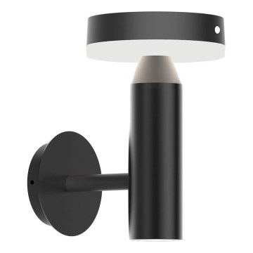 Zuma Line - LED Solárna nástenná lampa so senzorom pohybu a súmraku LED/4,5W/2000 mAh IP44 čierna