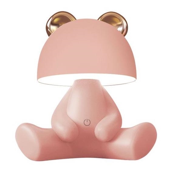 Zuma Line - LED Stmievateľná detská dotyková stolná lampa LED/3W/230V medveď ružová