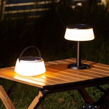 Zuma Line - LED Stmievateľná solárna nabíjacia stolná lampa LED/2,2W/2000 mAh IP44 čierna
