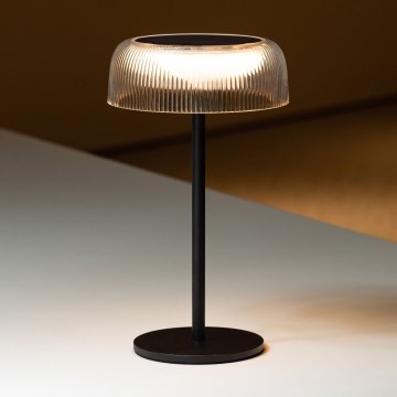 Zuma Line - LED Stmievateľná solárna nabíjacia stolná lampa LED/2,5W/2000 mAh IP44 čierna