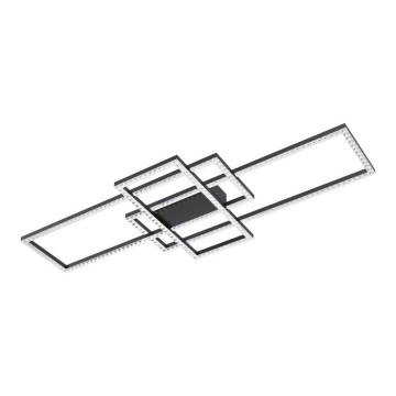 Zuma Line - LED Stmievateľné krištáľové stropné svietidlo LED/52W/230V 2700-6000K čierna + diaľkové ovládanie