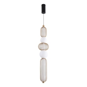 Zuma Line - LED stmievateľný luster na lane LED/27 W/230 V 3000–5700 K zlatý + diaľkové ovládanie