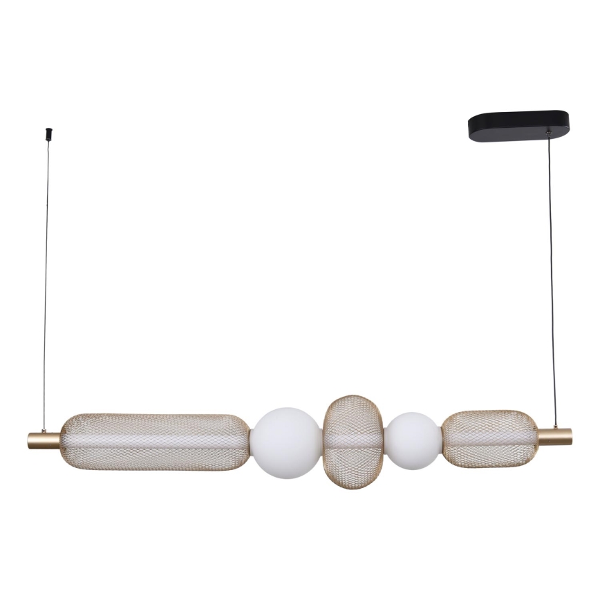 Zuma Line - LED stmievateľný luster na lane LED/27W/230V 3000-5700K zlatá + diaľkové ovládanie