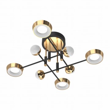 Zuma Line - LED stmievateľný prisadený luster LED/60W/230V zlatá/čierna