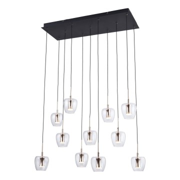 Zuma Line - LED závesný luster na lanku 11xLED/3W/230V čierny