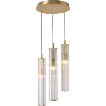 Zuma Line - Luster na lanku 3xE14/7W/230V zlatý