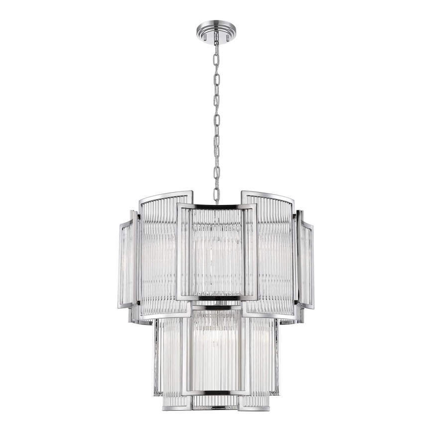 Zuma Line - Luster na reťazi 8xE14/60W/230V lesklý chróm