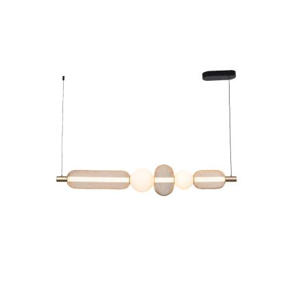 Zuma Line - LED stmievateľný luster na lane LED/27W/230V 3000-5700K zlatá + diaľkové ovládanie