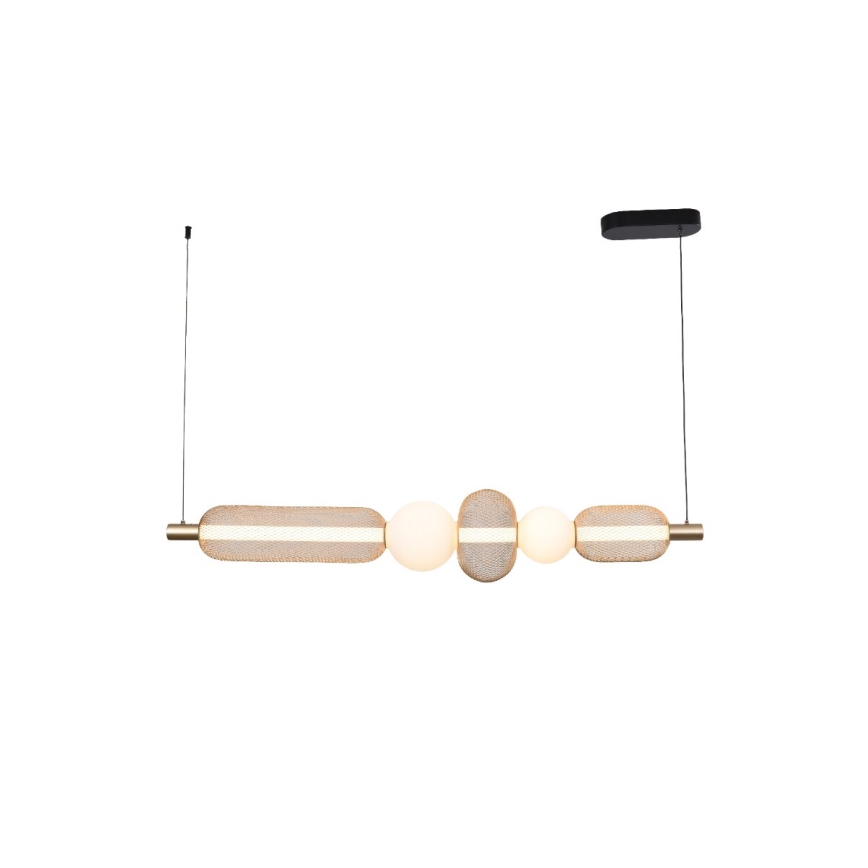 Zuma Line - LED stmievateľný luster na lane LED/27W/230V 3000-5700K zlatá + diaľkové ovládanie