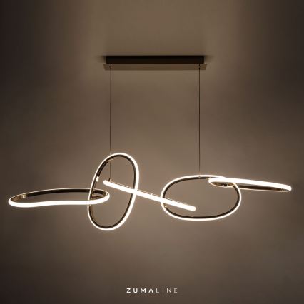 Zuma Line - LED Stmievateľný luster na lanku LED/56W/230V zlatá