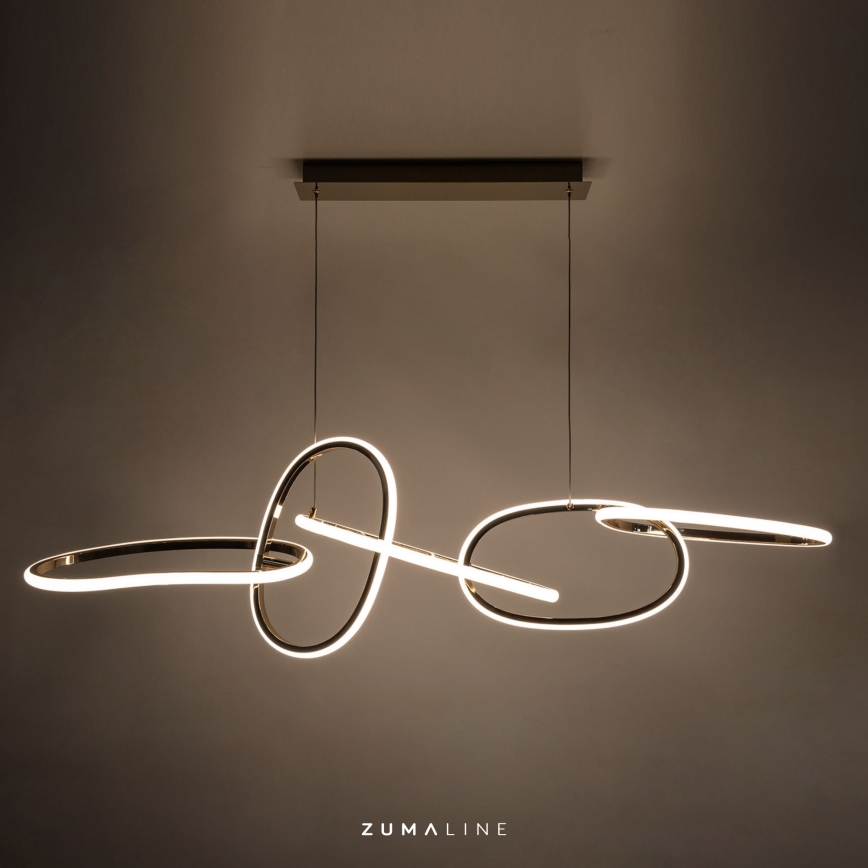 Zuma Line - LED Stmievateľný luster na lanku LED/56W/230V zlatá