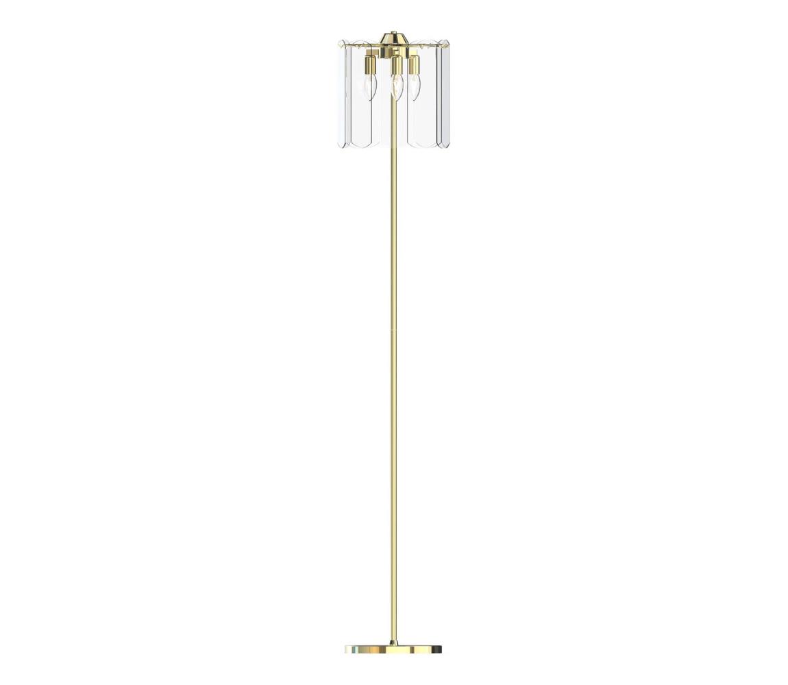 Zuma Line Zuma Line ML3523-3-EGN - Stojacia lampa NIRA 3xE14/40W/230V zlatá 
