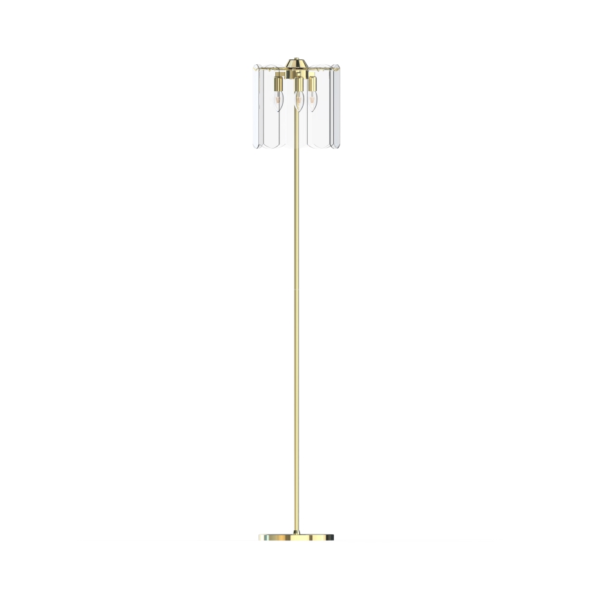 Zuma Line - Stojacia lampa 3xE14/40W/230V zlatá